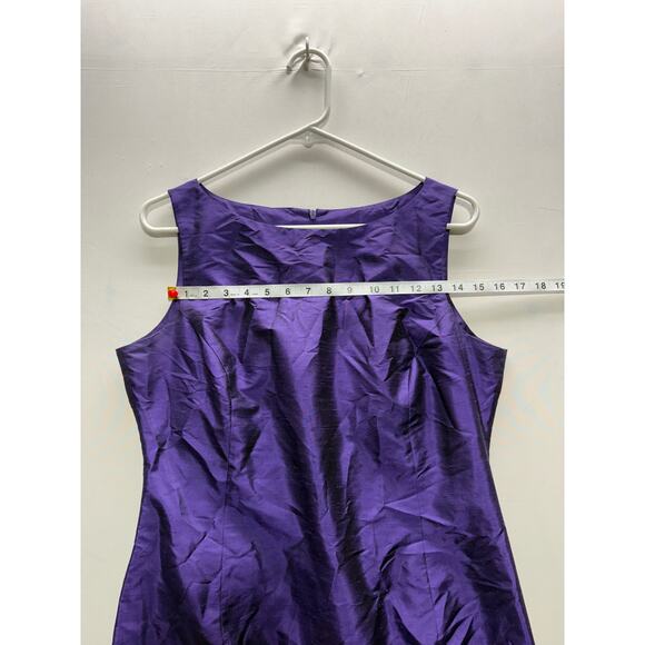 Robbie Bee Women's Silk Purple Dress Size 10 - Elegant & Chic - Picture 7 of 10
